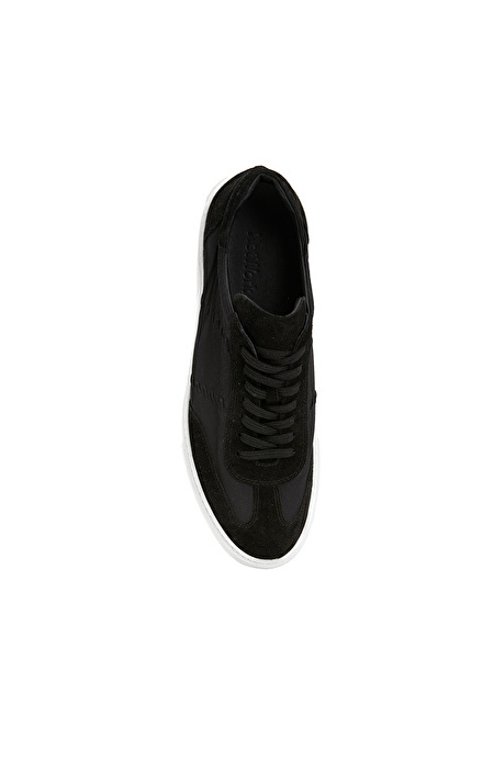 Siyah Erkek Süet Sneaker_3