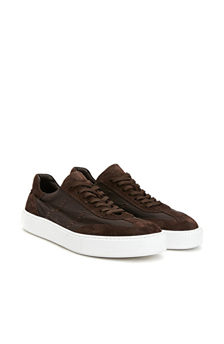 Kahverengi Erkek Süet Sneaker