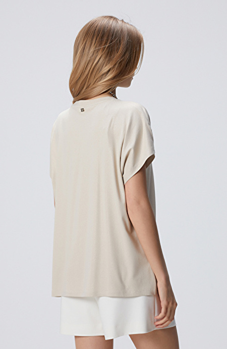 Bej Basic T-shirt_4