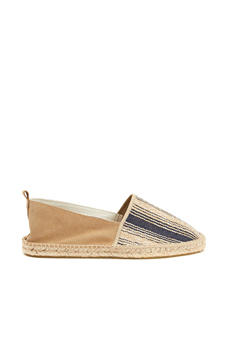 Mavi Bej Erkek Espadril