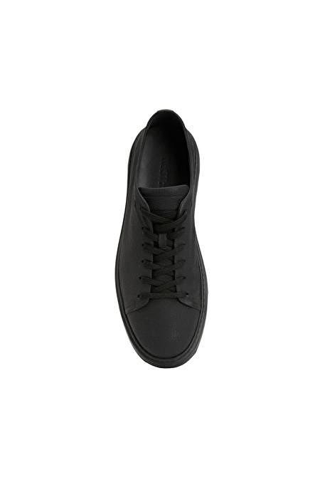 Siyah Erkek Deri Sneaker_3