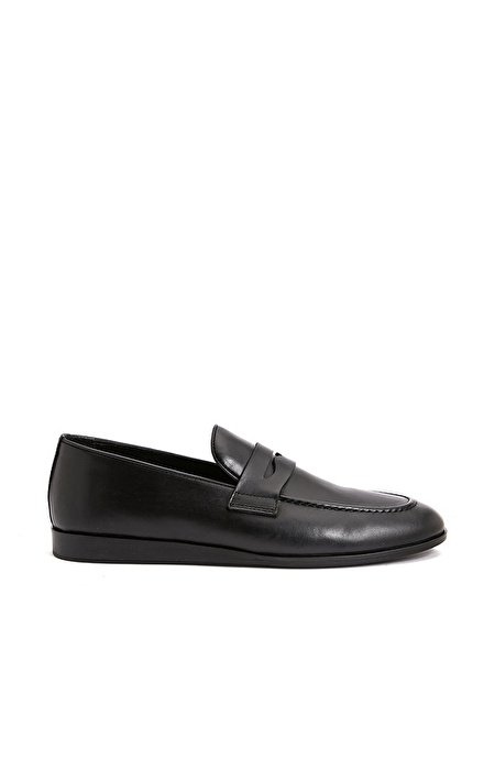 Siyah Erkek Deri Loafer_1