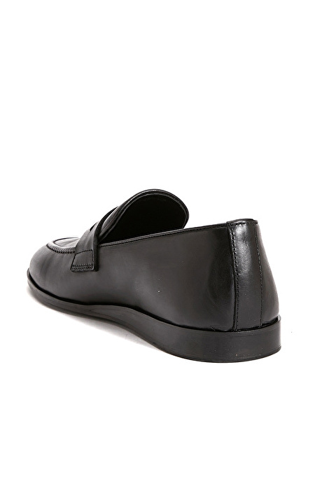 Siyah Erkek Deri Loafer_2