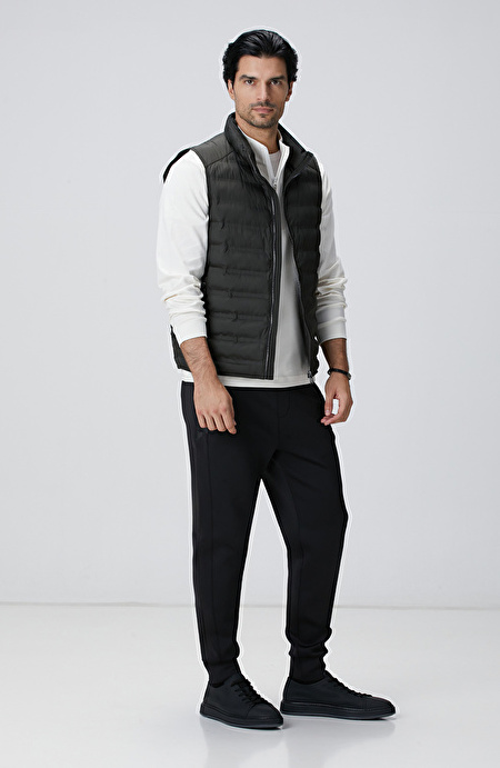 Haki Puffer Casual Yelek_2
