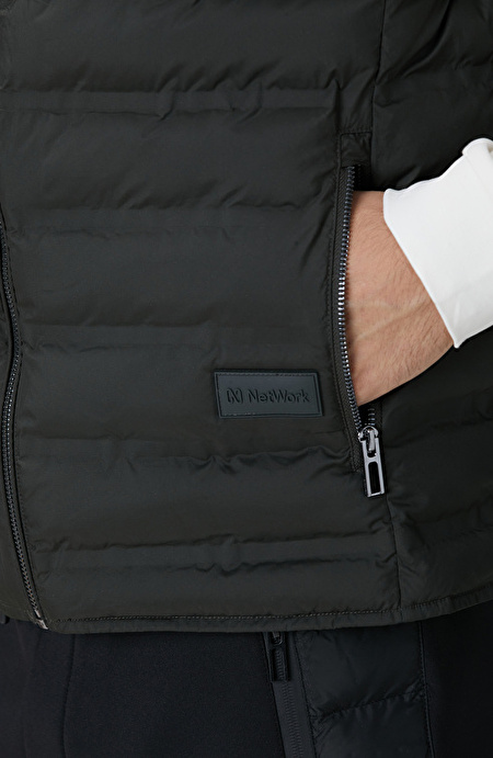 Haki Puffer Casual Yelek_6