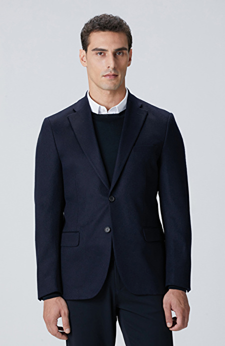 Limited Lacivert Kaşmir Ceket