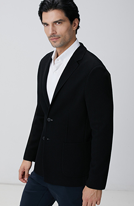N-Tech Siyah Triko Ceket
