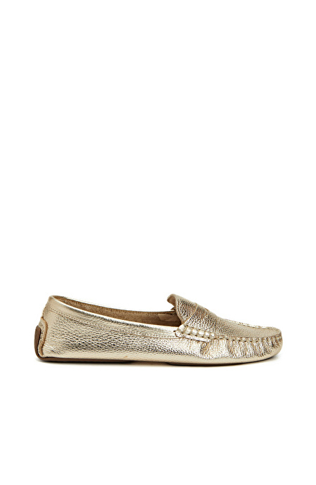 Gold Kadın Deri Loafer_1