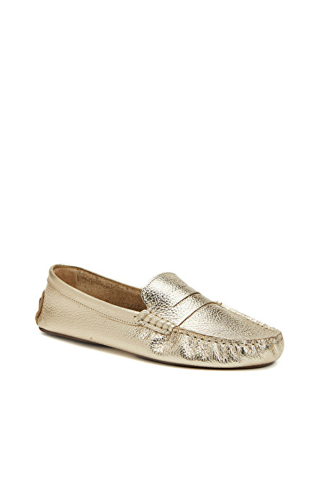 Gold Kadın Deri Loafer_5