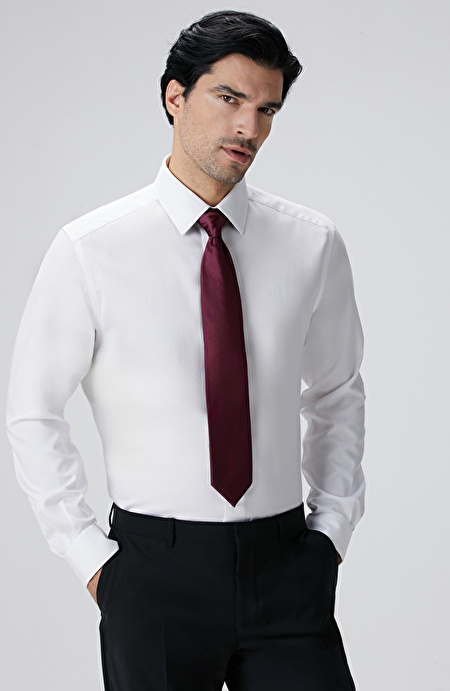Non-Iron Beyaz Gömlek