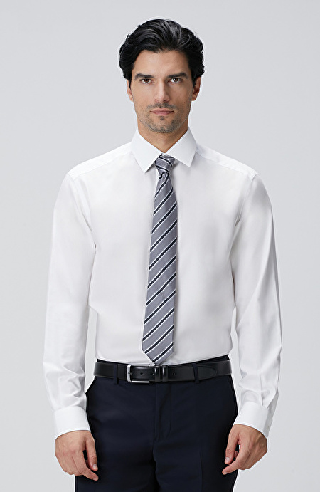 Beyaz Non-Iron Oxford Gömlek_1