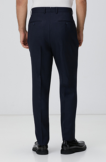 Lacivert Comfort Fit Pantolon_2