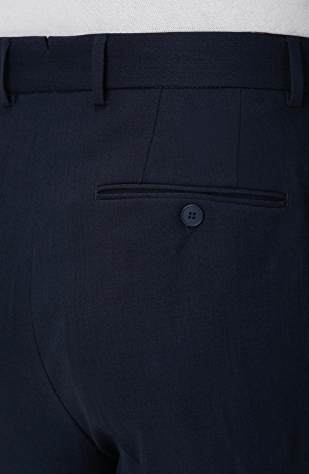 Lacivert Comfort Fit Pantolon_4