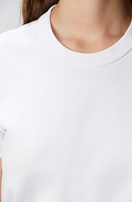 Kırık Beyaz Basic T-shirt_5