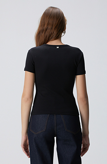Siyah Basic T-shirt_4