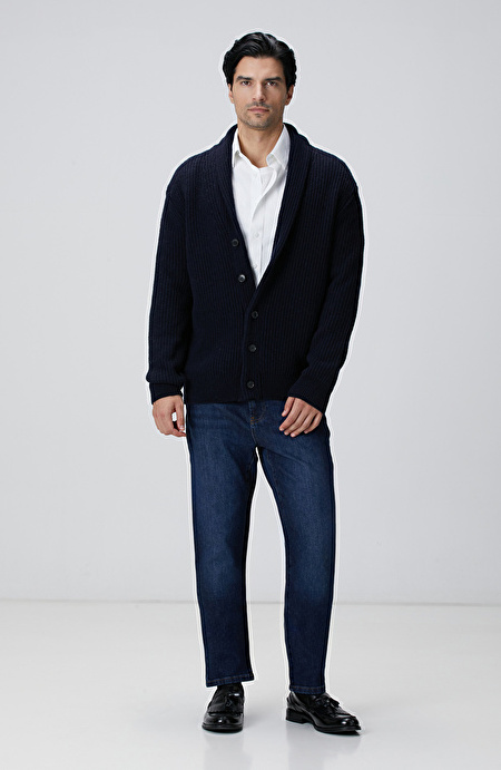 Lacivert Erkek Denim Pantolon
