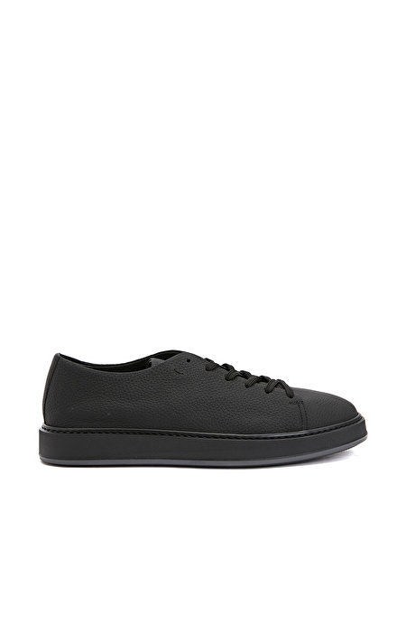Siyah Erkek Deri Sneaker_1