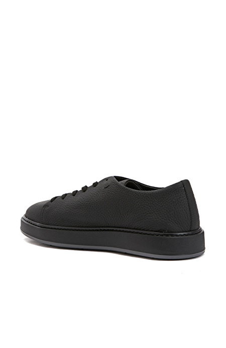 Siyah Erkek Deri Sneaker_2
