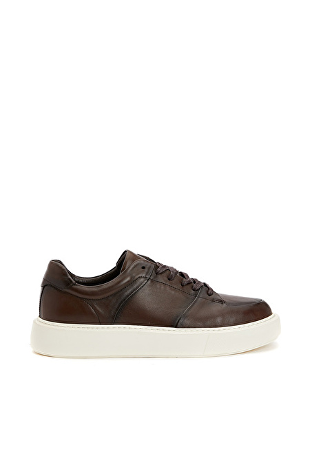 Kahverengi Erkek Deri Sneaker_1