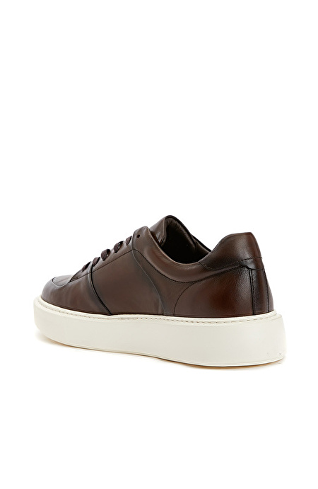 Kahverengi Erkek Deri Sneaker_2