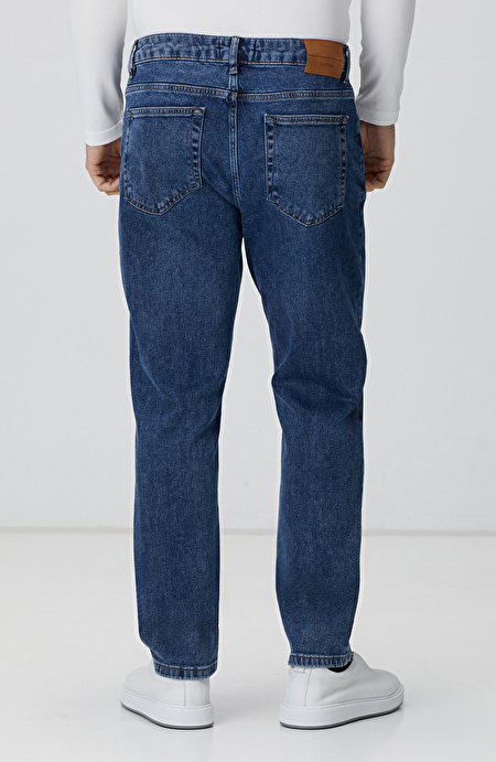 Lacivert Denim Pantolon_2