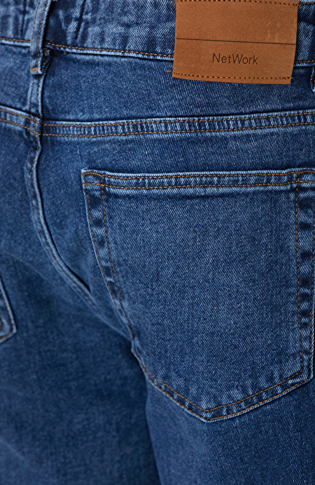 Lacivert Denim Pantolon_4