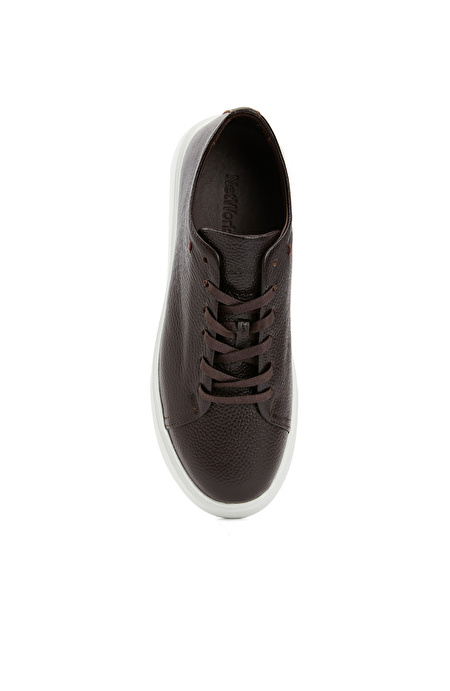 Acı Kahve Kadın Deri Sneaker_3