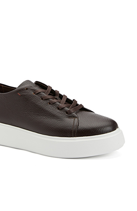 Acı Kahve Kadın Deri Sneaker_5