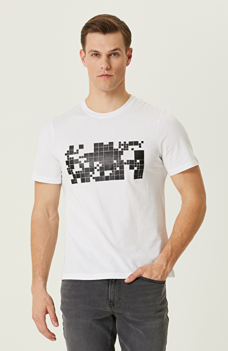 Network - Beyaz Baskılı T-Shirt - 1090798-035