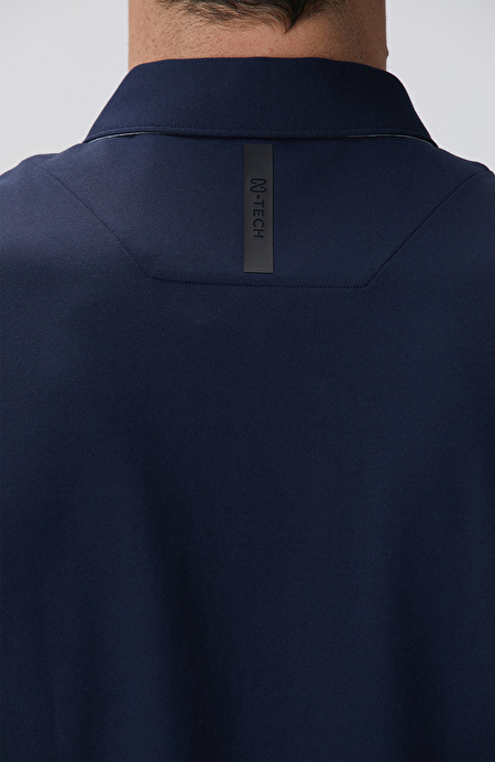 N-Tech Lacivert Polo Yaka Merserize T-shirt_6