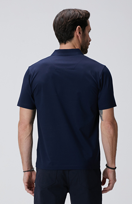 N-Tech Lacivert Polo Yaka T-shirt_4