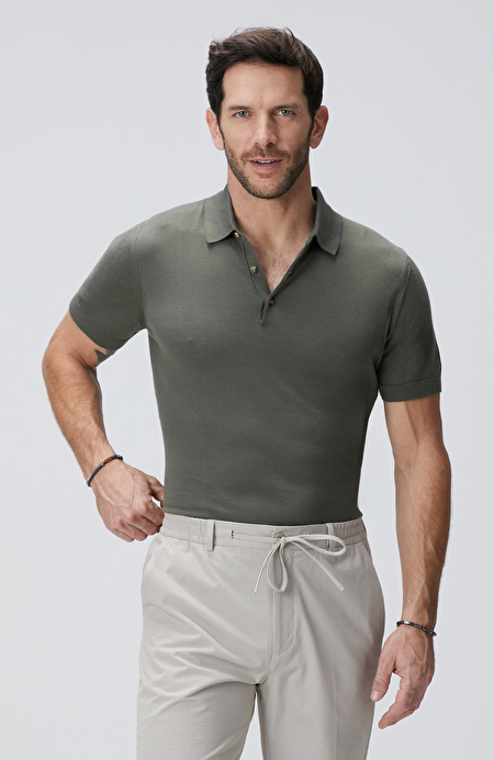 Haki Polo Yaka Kazak_1