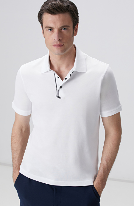 Beyaz Polo T-shirt_1