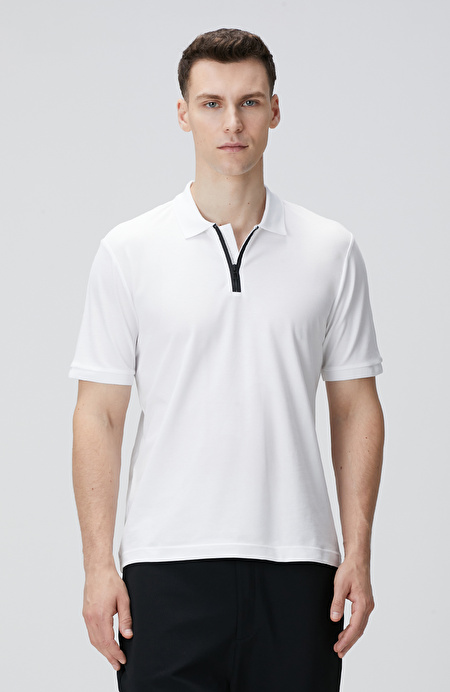 Beyaz Polo T-shirt_1