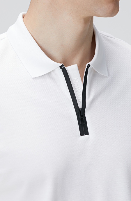 Beyaz Polo T-shirt_5