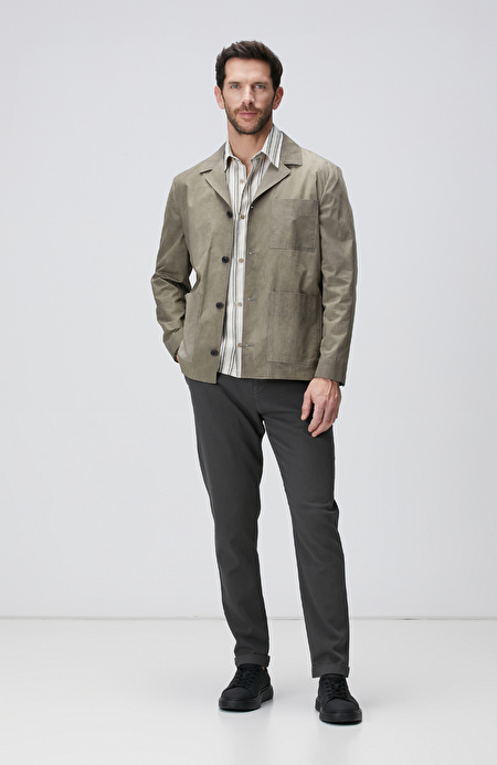 Antrasit Diyagonal Desenli Jogger Pantolon_0