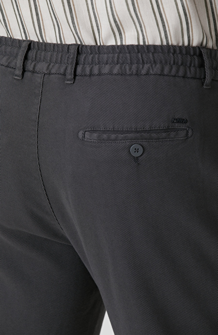 Antrasit Diyagonal Desenli Jogger Pantolon_4