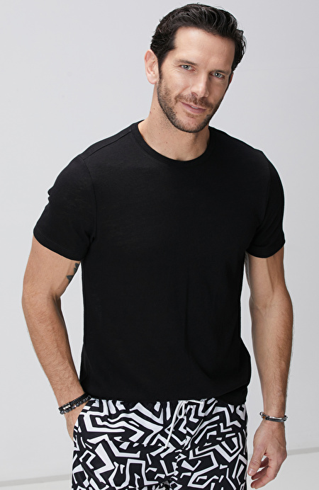 Siyah Basic T-shirt_3