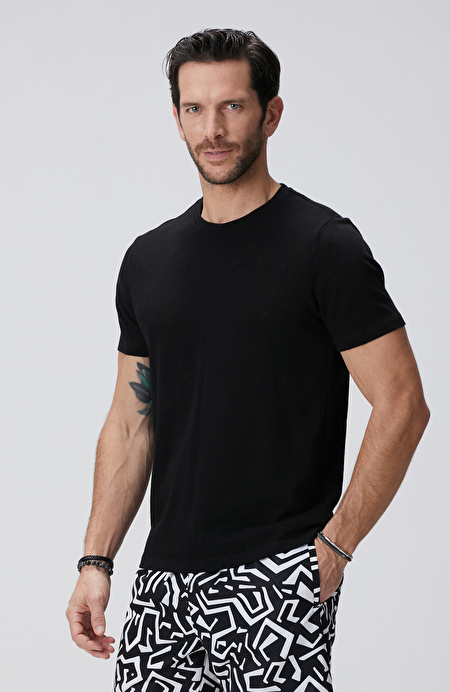 Siyah Basic T-shirt_4
