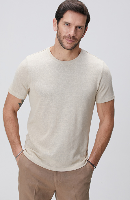 Bej Basic T-shirt_0