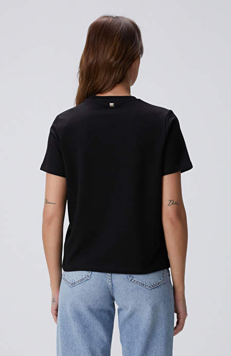 Siyah Basic T-shirt_4