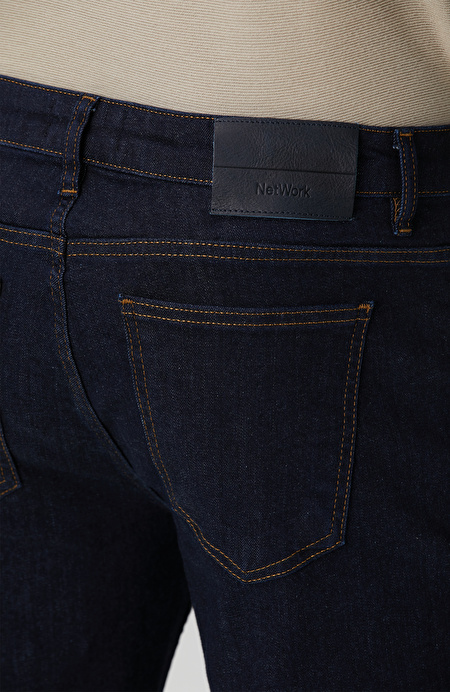 Lacivert Denim Pantolon_4