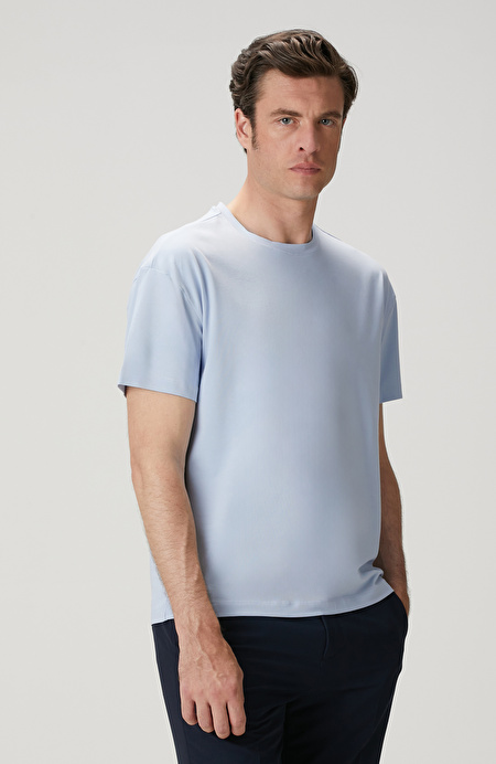 Açık Mavi Pima Suprem T-shirt_3