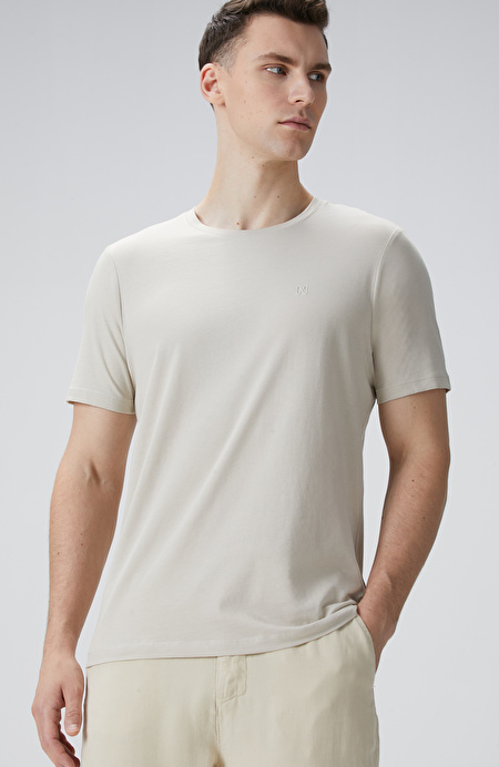 Bej Basic T-shirt_1