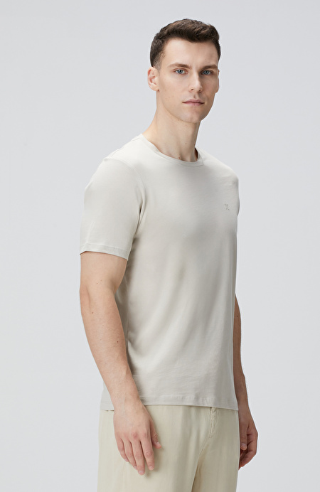 Bej Basic T-shirt_3