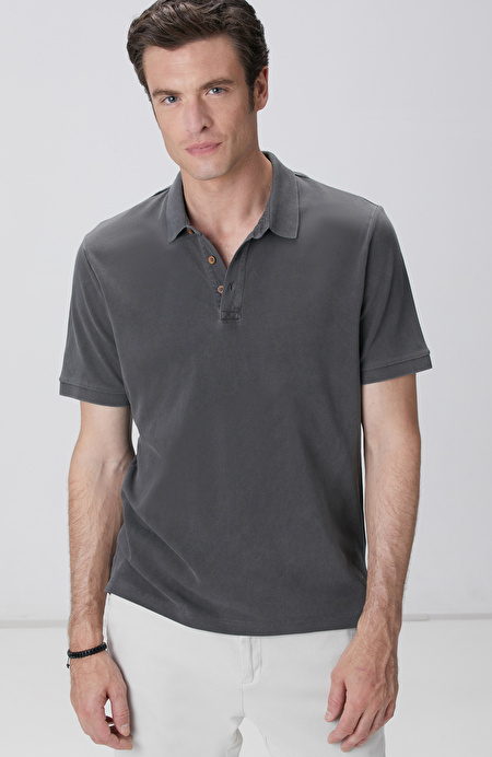 Antrasit Polo T-shirt_1