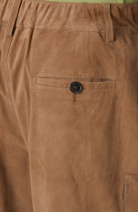 Camel Deri Chino Şort_4