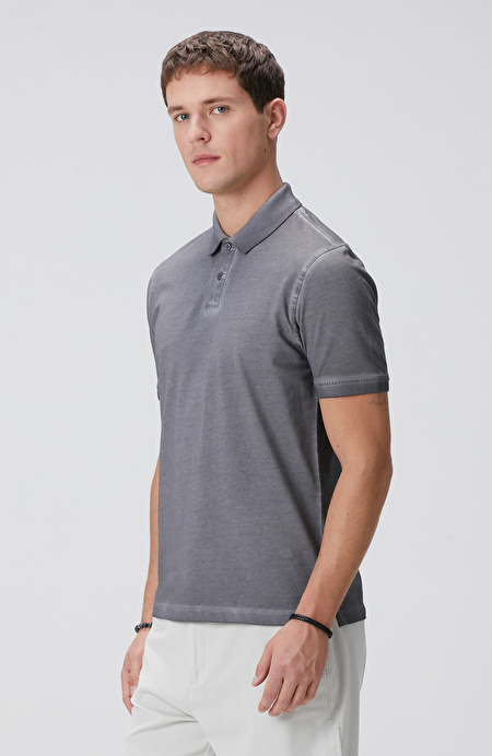 Antrasit Polo Yaka T-shirt_3