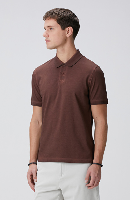 Kahverengi Polo Yaka T-shirt_3