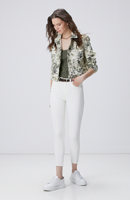 Beyaz Denim Pantolon_2